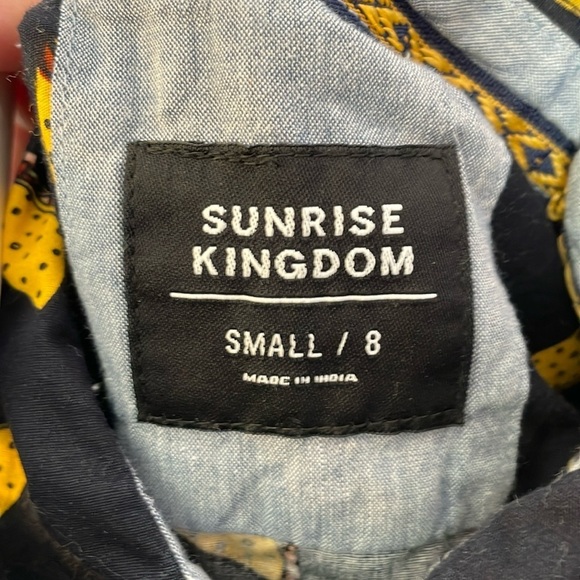 Sunrise Kingdom Navy Taco Button Up Shirt size Small (8) - Picture 4 of 15
